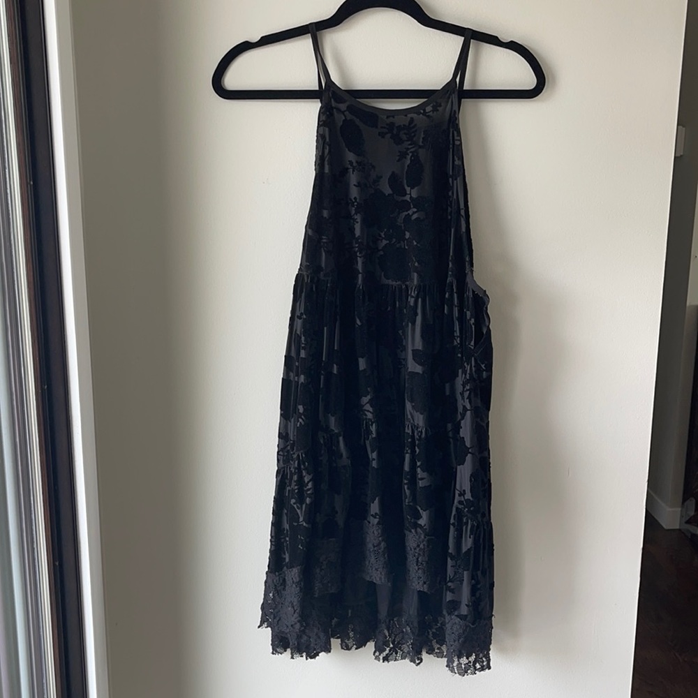 Free people black lace tunic